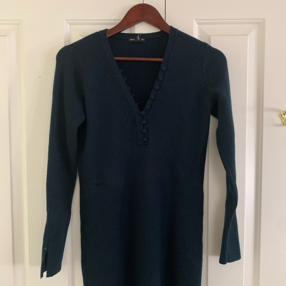 Club Monaco sweater dress size small, teal, so comfortable!